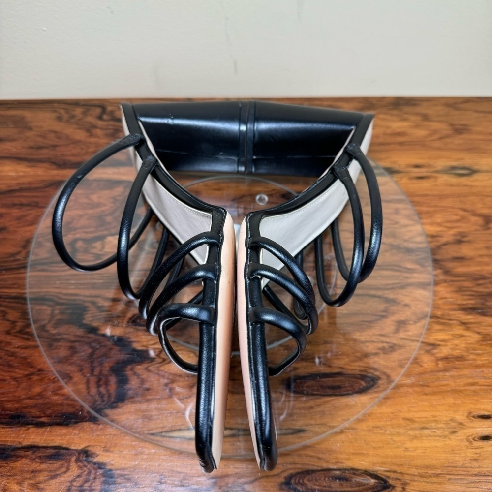 NINE WEST Strappy Open Toe Heel Sandals Platform Block Heels Size 13 - Picture 13 of 16